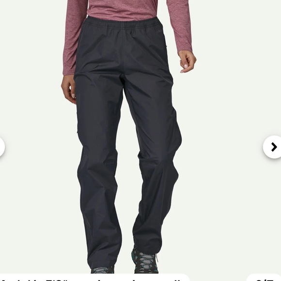 NEW Patagonia Torrentshell 3L Rain Pants in Black Size Medium - Picture 2 of 16